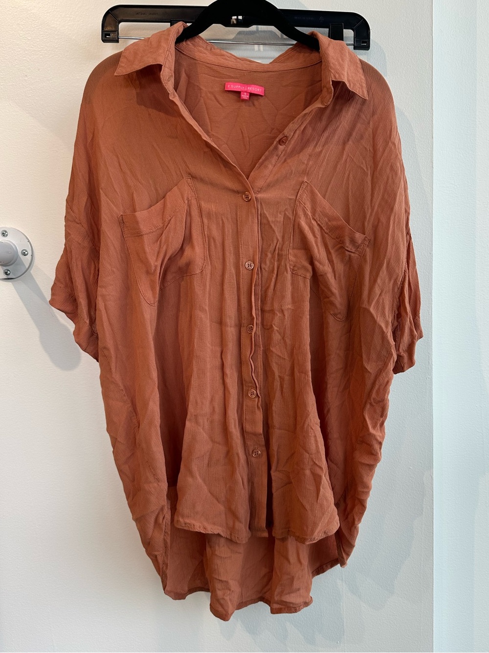 Z Supply Rust Button-Down Pocket Shirt
